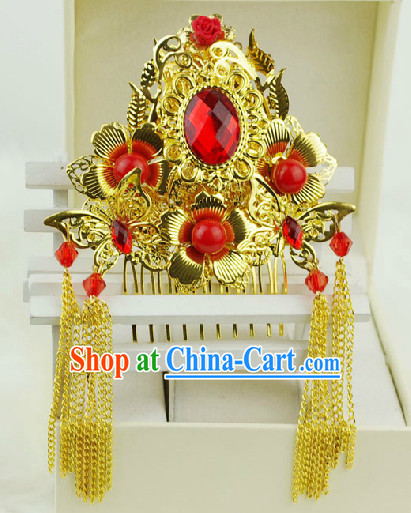 Romantic Chinese Traditional Golden Hair Decorations