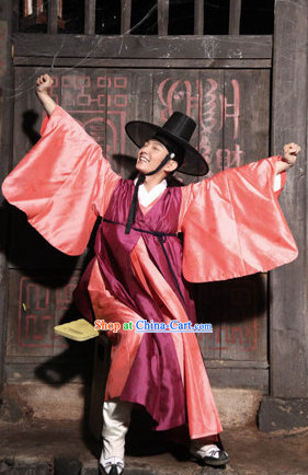 Korean Traditional Clothes and Hat for Boys