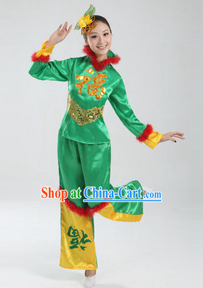 Traditional Asian Dance Costume Complete Set for Women 1