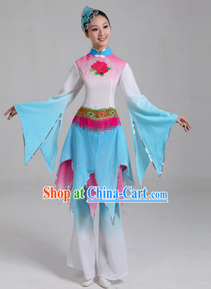 Traditional Asian Dance Costume Complete Set for Women 2