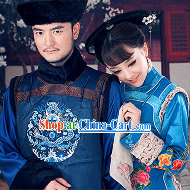 Qing Dynasty Royal Family Son Costumes and Hat
