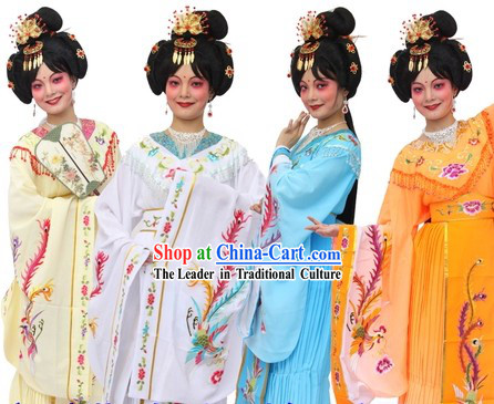 Traditional Chinese Imperial Palace Empress Phoenix Costumes and Hair Accessories