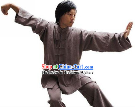 Classic Flax Kung Fu Practice Outfit