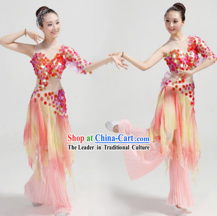 Classical Fish Dance Costumes and Pants Complete Set for Women