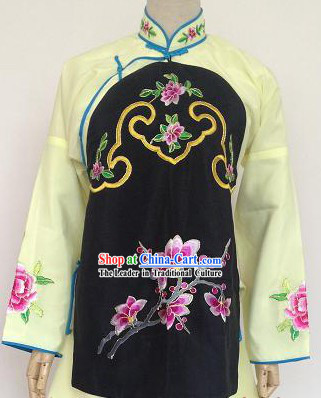 Traditional Chinese Yellow Peking Opera Jia Fan Dai Waitress Costumes