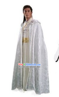 Ancient Chinese Swordsman Dresses with Long Cape