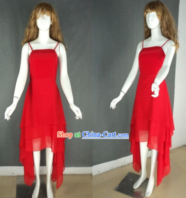 Professional Custom Make Red Modern Dancer Costumes