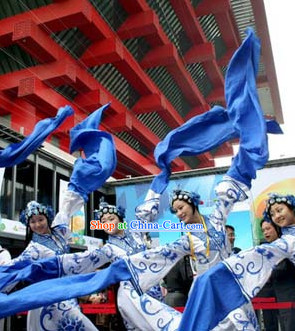Peking Opera Style Long Sleeves Dance Costumes