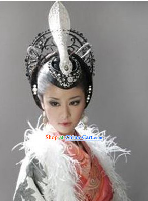 Traditional Chinese Empress Hair Ornaments and Wig