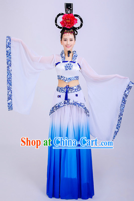 Chinese Classical Dane Attire and Hat Complete Set