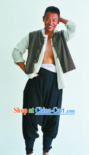 Chinese Red Sorghum TV Drama Series Folk Clothing Suit for Men