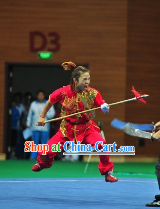 Top Shaolin Kung Fu Competition Silk Uniform