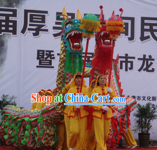 Chinese dragon dancing