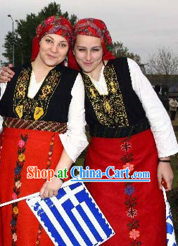 Greek Women Costumes Complete Set