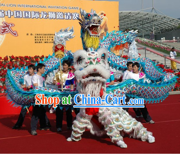 lion dancing dragon dancing equipments and costumes