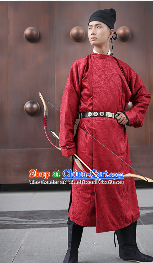 Ancient Chinese Costumes Free Custom Tailored Tang Dynasty Clothing and Hat for Men