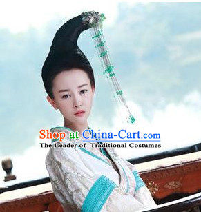 Ancient Chinese Palace Beauty Wig and Hair Jewelry