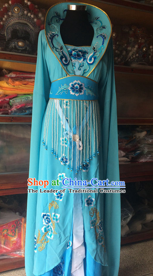 High Collar Chinese Opera Princess Wear Costume Traditions Culture Dress Kimono Chinese Beijing Clothing for Women