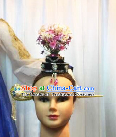 Chinese Dance Apparel Hair Jewelry Asian Fashion Wholesale Stage Performance Headdress Folk Decorations