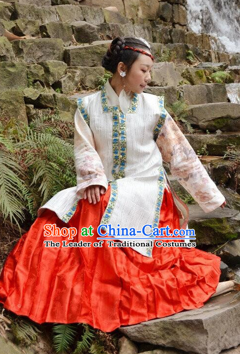 Chinese Song Dynasty Clothes Clothing Costumes and Hair Accessories Complete Set for Men