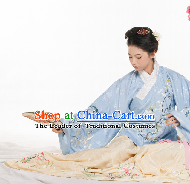 Chinese Ancient Ming Dynasty Spring Summer Costume China online Shopping Traditional Costumes Dress Wholesale Asian Culture Fashion Clothing and Hair Accessories for Women