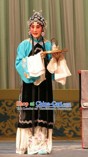 Chinese Opera Hua Dan Costume and Hair Jewelry Set