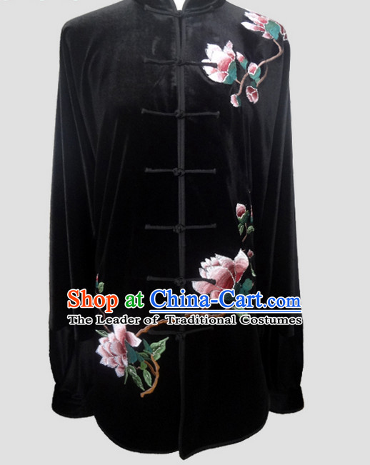 Top Tai Chi Chuan Uniform Taekwondo Karate Outfit Aikido Wing Chun Kungfu Wing Tsun Boys Martial Arts Supplies Clothing