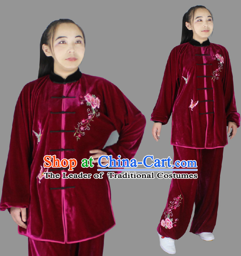 Top Long Sleeves Wing Chun Uniform Martial Arts Supplies Supply Karate Gear Tai Chi Uniforms Clothing for Boys and Men