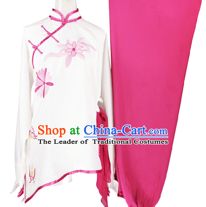 Top Tai Chi Wing Chun Uniform Martial Arts Supplies Supply Karate Gear Martial Arts Uniforms Clothing for Women and Girls