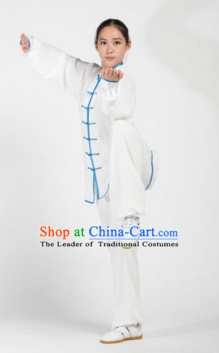White Top Kung Fu Martial Arts Karate Wing Chun Supplies Training Uniforms Gear Clothing Shop for Kids and Adults