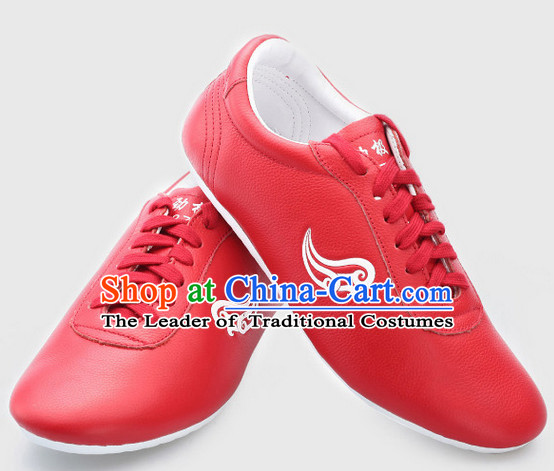 Top Kung Fu Martial Arts Karate Wing Chun Supplies Training Shop Cowhide Shoes for Kids and Adults