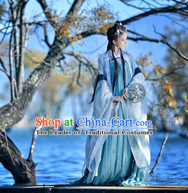 Chinese Tang Dynasty Clothing and Hair Jewelry Complete Set for Women