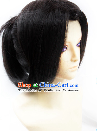Ancient Asian Korean Japanese Chinese Style Superhero Wigs Toupee Wig  Hair Wig Hair Extensions Sisters Weave Cosplay Wigs Lace for Men
