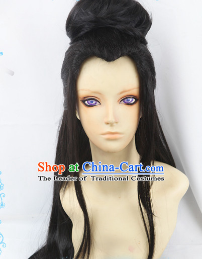 Ancient Asian Korean Japanese Chinese Style Fairy Wigs Toupee Wig  Hair Wig Hair Extensions Sisters Weave Cosplay Wigs Lace for Women