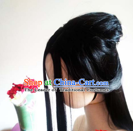 Ancient Chinese Princess Wigs Toupee Wigs Human Hair Wigs Hair Extensions Sisters Weave Cosplay Wigs Lace Hair Pieces and Accessories for Women