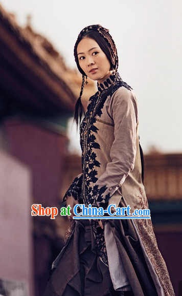 China Kung Fu Female Sifu Master Long Gown