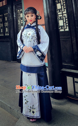 China Minguo Time Lady Mandarin Clothes Complete Set for Women