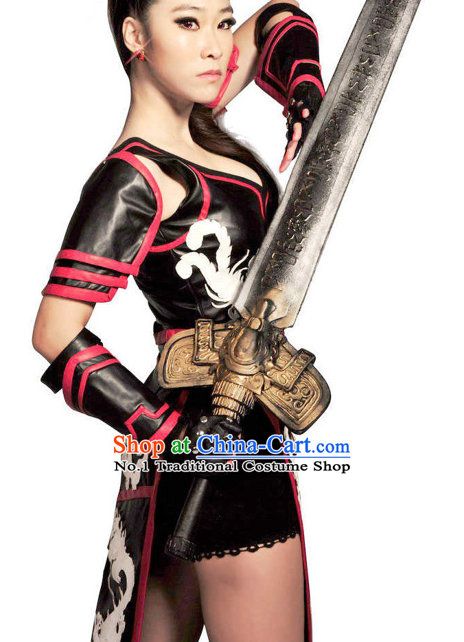Asian Female Fighter Sexy Costumes for Women