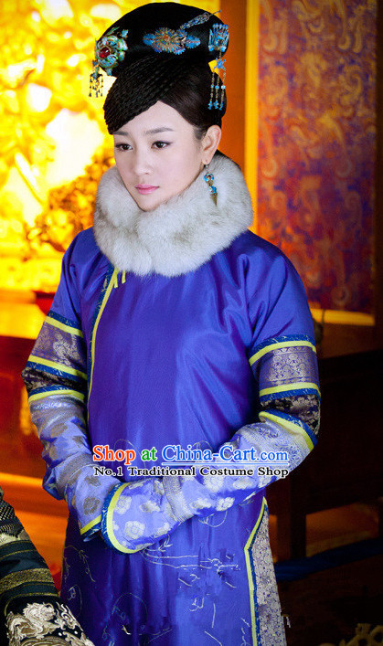 Manchu Princess Robe Costumes and Headwear