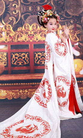 Chinese Empress Costumes for Kids Halloween Asian Fashion Ancient China Hanfu