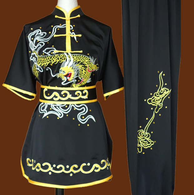 Top Dragon Embroidery Martial Arts Competition Clothes Complete Set