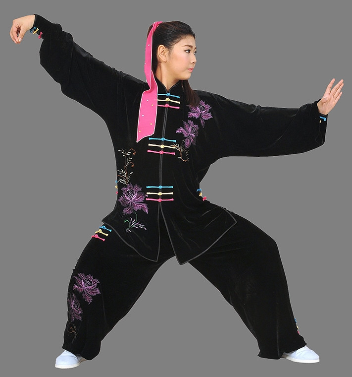 Black Top Martial Arts Competition Costumes Complete Set