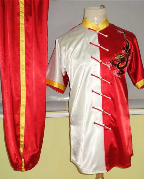 Top Red Dragon Embroidery Martial Arts Championship Competition Uniforms