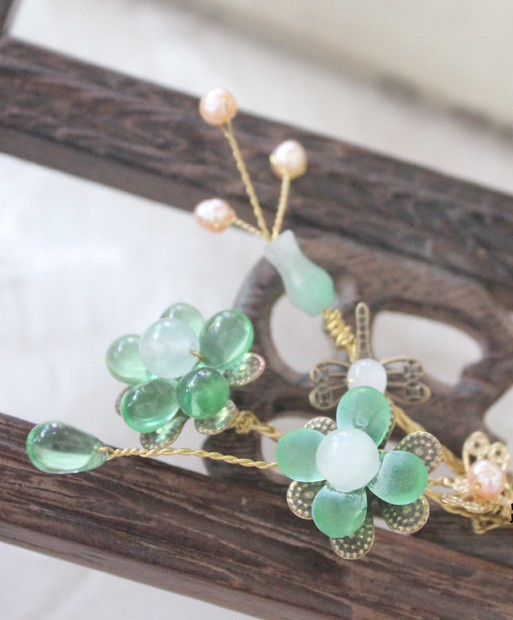 Chinese Traditional Handmade Plum Blossom Hair Clips