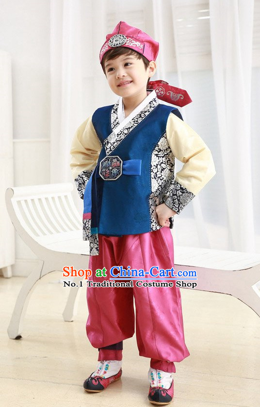 Korean Traditional Hanbok Clothing Complete Set for Children