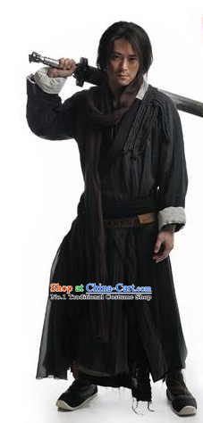 Chinese Traditional Swordsmen Costumes Complete Set
