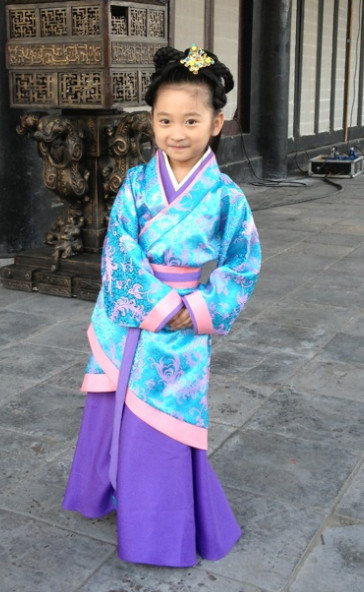 Ancient Chinese Hanfu Dress Complete Set for Kids