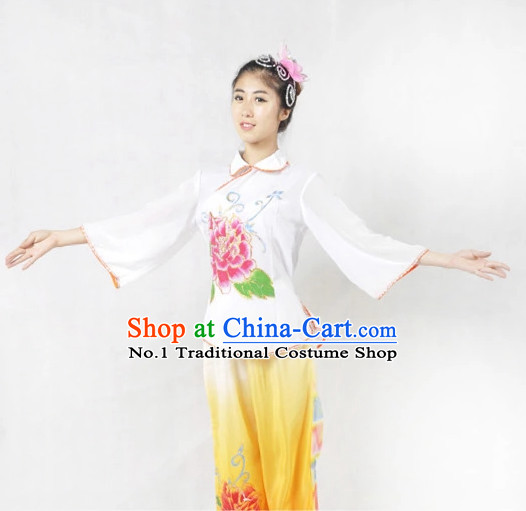 Chinese Fan Dancewear and Headgear for Women