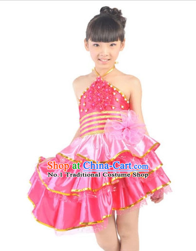 Custom Made China Kids Dance Costumes Ballerina Costume Burlesque Costumes Salsa Costumes