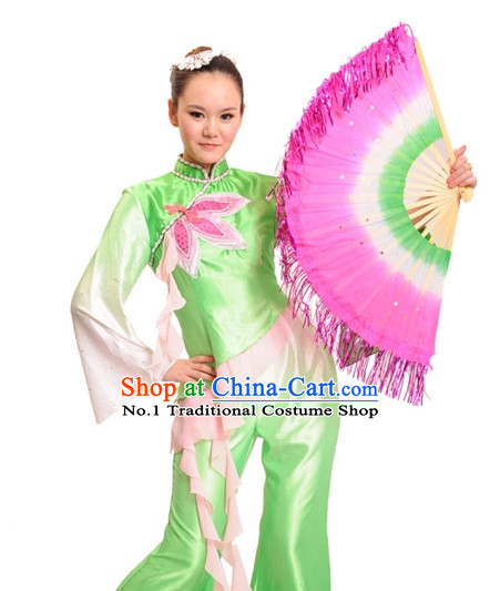 China Shop Chinese Fan Dancing Costumes Girl Dancewear for Women